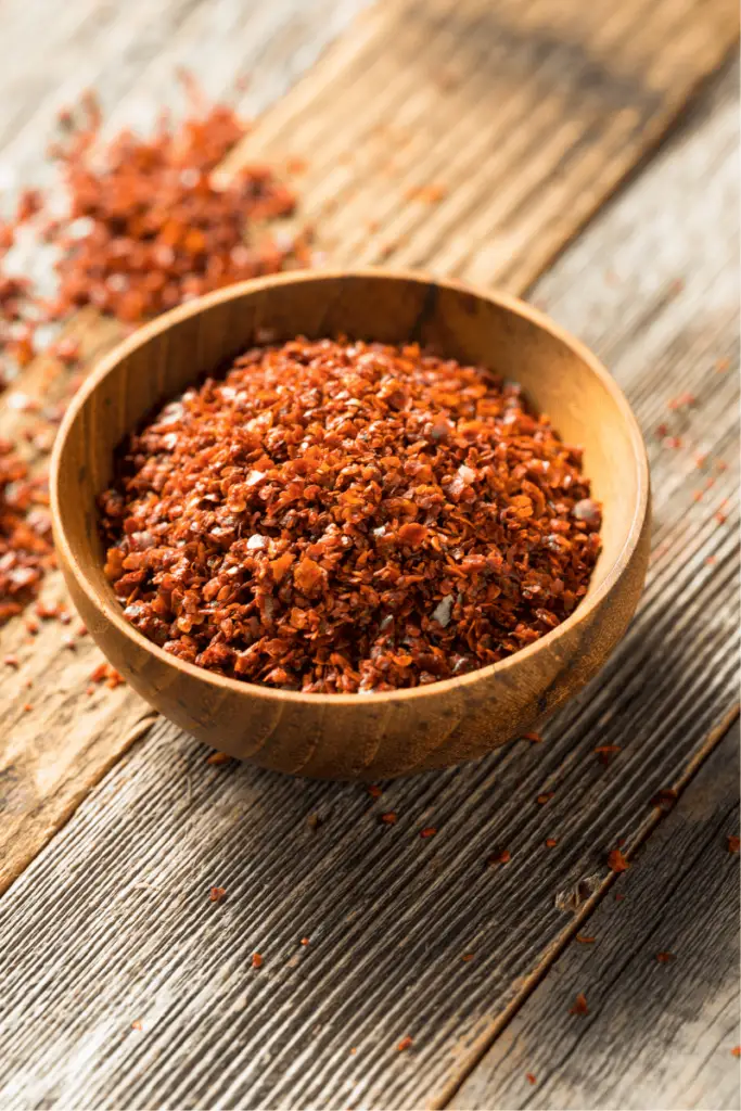 Crushed Aleppo peppers