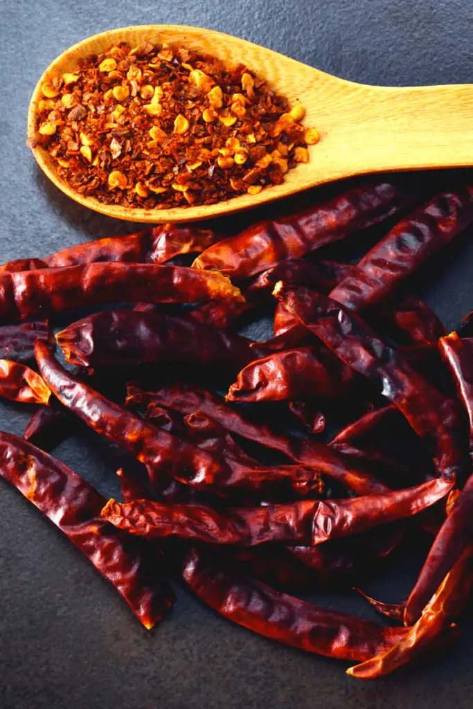 dried cayenne peppers