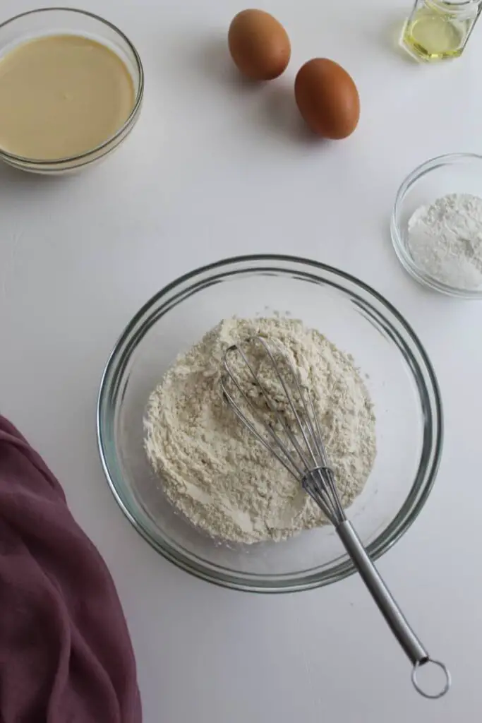 ingredients for evaporated milk pancakes