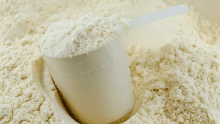 Unflavored whey protein powder